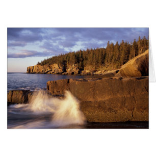 Cartão América do Norte, EUA, ME, A costa rochosa do Main