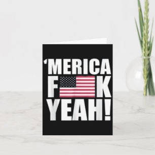 Cartão América F Yeah Quatro 4 de Julho