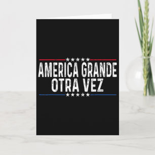 Cartão América Grande Outra Vez Engraçado Trump Fala Em E