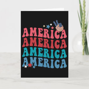 Cartão América Patriótica 4 de Julho Independência