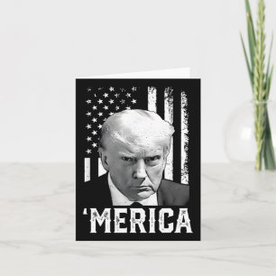 Cartão América Trump Feliz 4 de Julho Trump Bandeira Amer