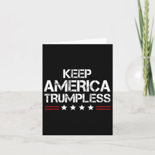 Cartão América Trumpless - Engraçado Anti Trump Mens &amp