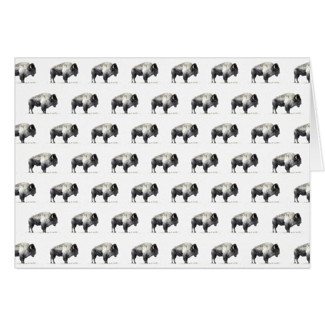 Cartão American Bison (Frente Horizontal)