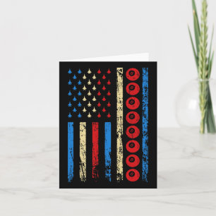 Cartão American Cue Sports Flag Athletic Billiers 4º Do