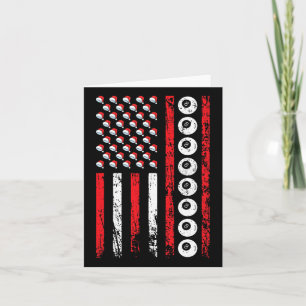Cartão American Cue Sports Flag Billiards Athle de Natal