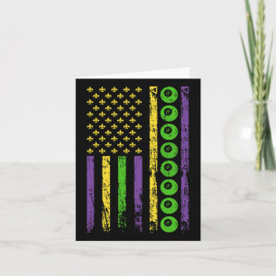 Cartão American Cue Sports Flag Billiards esportivo Mardi