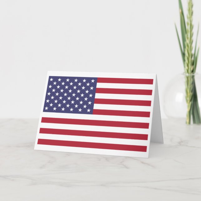 Cartão American Flag, Flag of United States (Frente)