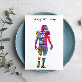 Cartão American Football Player