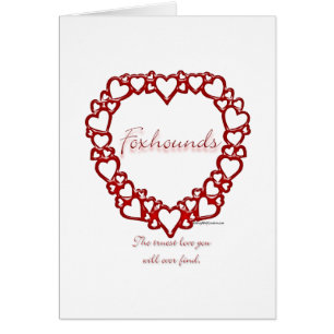 Cartão American Foxhound True Love