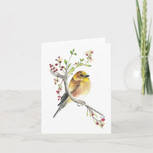 Cartão American Goldfinch Bird Card