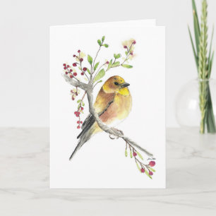 Cartão American Goldfinch Bird Card