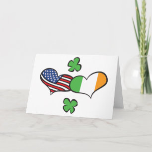 Cartão American Irish Hearts