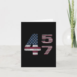 Cartão American Made Trump Merchandise Flag Trump 45 47 T