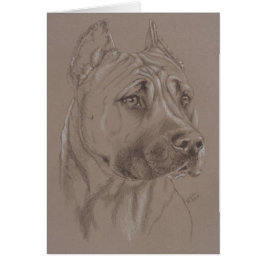 Cartão American Staffordshire Terrier