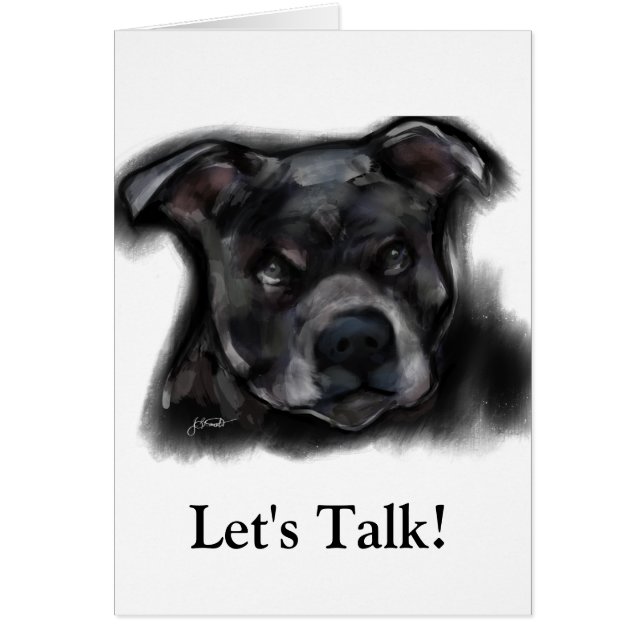 Cartão American Staffordshire Terrier (Frente)