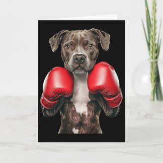 Cartão American Staffordshire Terrier Boxe 