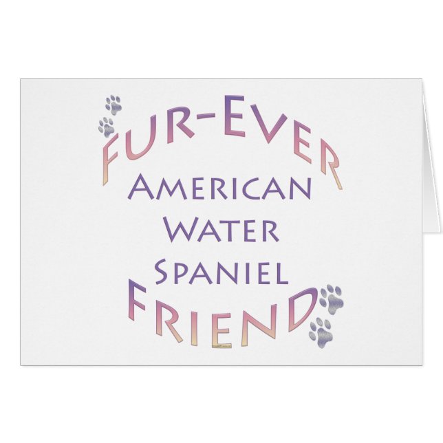 Cartão American Water Spaniel Fuore (Frente Horizontal)
