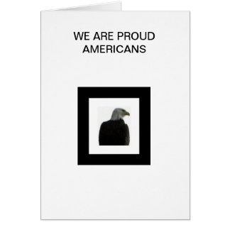 CARTÃO AMERICANO EAGLE COM A BANDEIRA AMERICANA