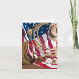 Cartão Americano ocidental Notecard da herança pela