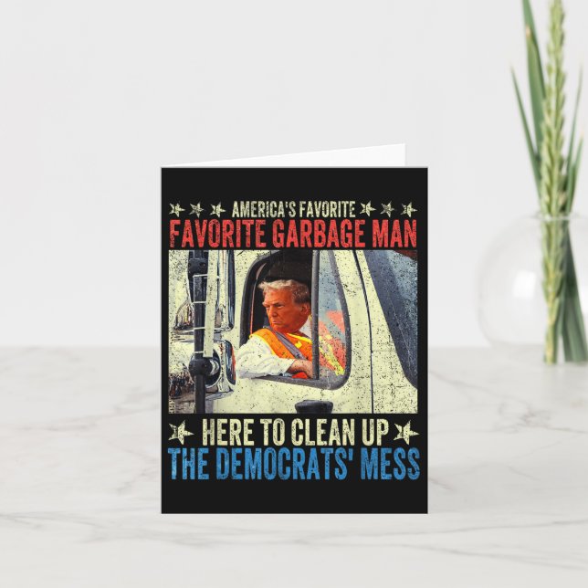 Cartão Americas: Patilho De Lixo Favorito Corre Em Garba (Frente)