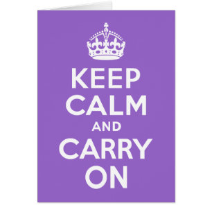 Cartão Ametist Fique Calmo e continue