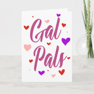 Cartão Amigas Feliz Dia das Galentinas Dia dos Namorados 