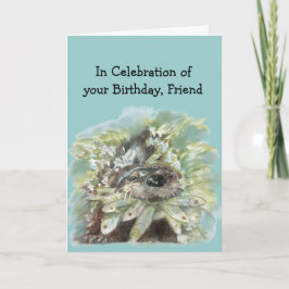 Cartão Amigo Aniversário Humor Cute Watercolor Otter