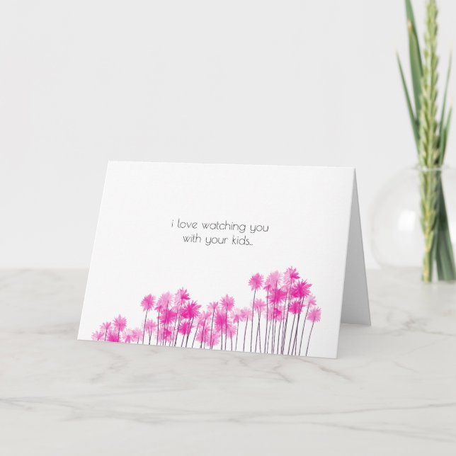 Cartão Amigo dia de as mães que adoro assistir II (Frente)