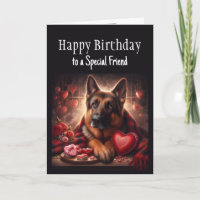 Amigo Especial do Cachorro do German shepherd dia 