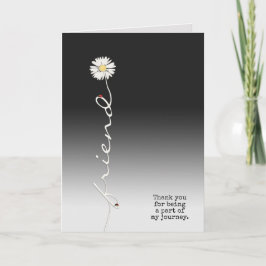 Cartão Amigo Obrigado com Ladybugs