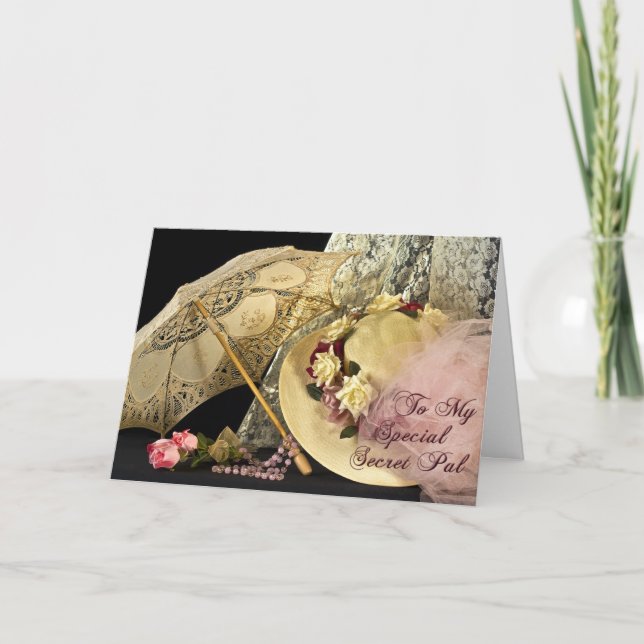 Cartão Amigo Secreto Especial - Pensando em Você (Frente)