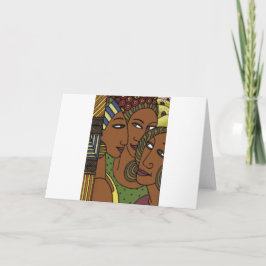 Cartão Amigos da irmã das mulheres do afro-americano