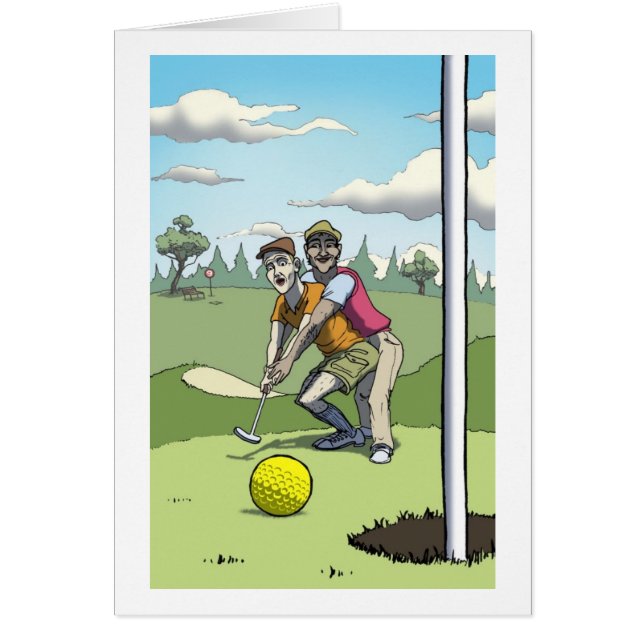 Cartão Amigos da tacada leve (Frente)