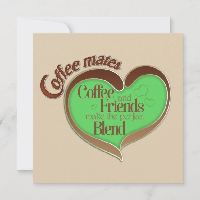 Cartão Amigos de café (Frente)