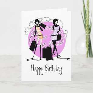 Cartão Amigos de moda feminina PERSONALIZAM