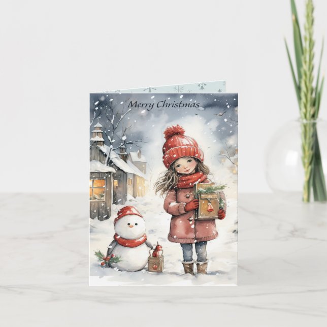 Cartão Amigos de Natal (Frente)