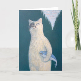 Cartão Amigos de Peixes de Gatos