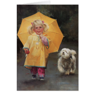 Cartão Amigos do dia chuvoso