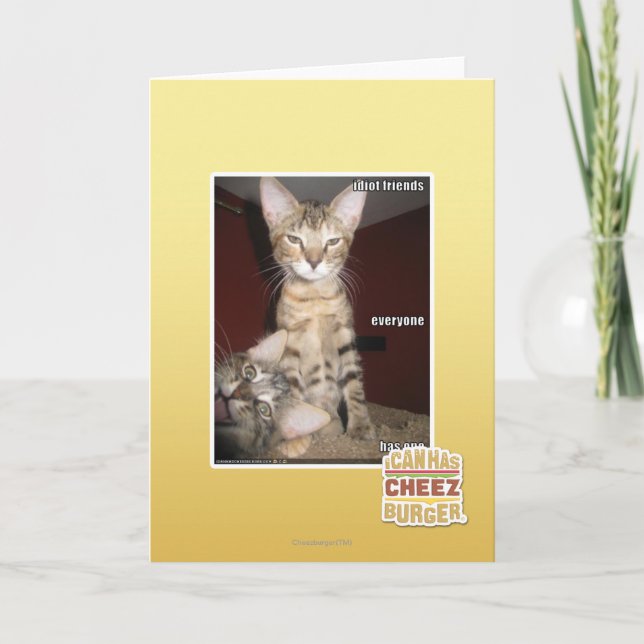 Cartão Amigos do idiota (Frente)