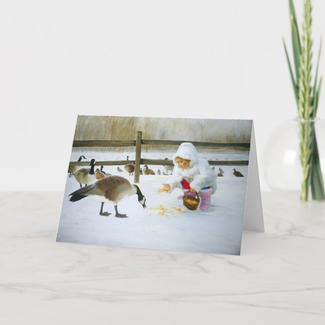 Cartão Amigos do inverno (Frente)