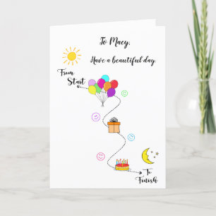 Cartão Amigos Família Adicionar Nome Feliz Aniversário