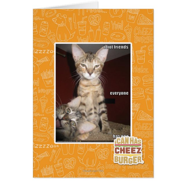 Cartão Amigos Idiotas (Frente)