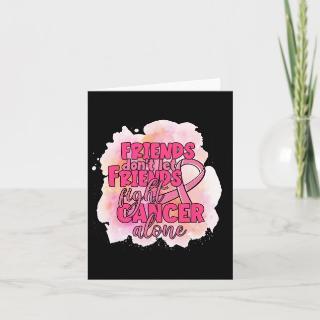 Cartão Amigos não deixam amigos lutarem sozinhos contra o (Frente)