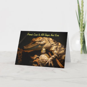 Cartão "Amigos Vêm Em Todas As Formas E Tamanhos"