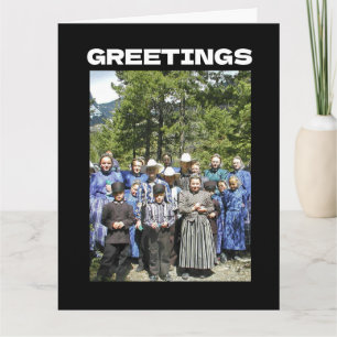 CARTÃO AMISH THANKSGIVING FUNNING GREETING CARD