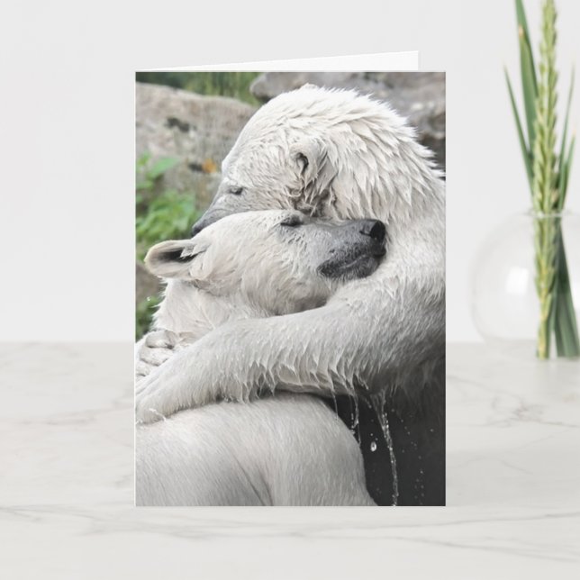 Cartão Amizade Bear Hugs (Frente)