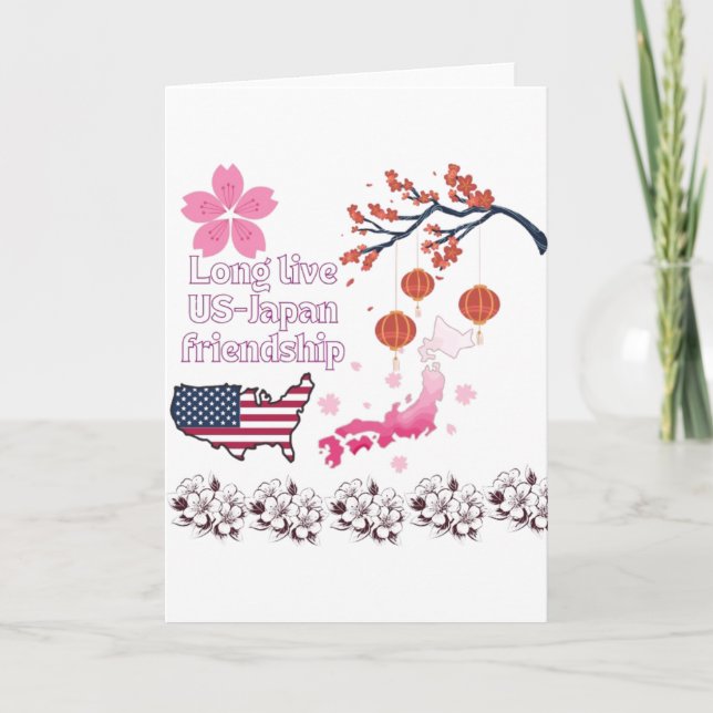 Cartão Amizade branca sem fim (Frente)