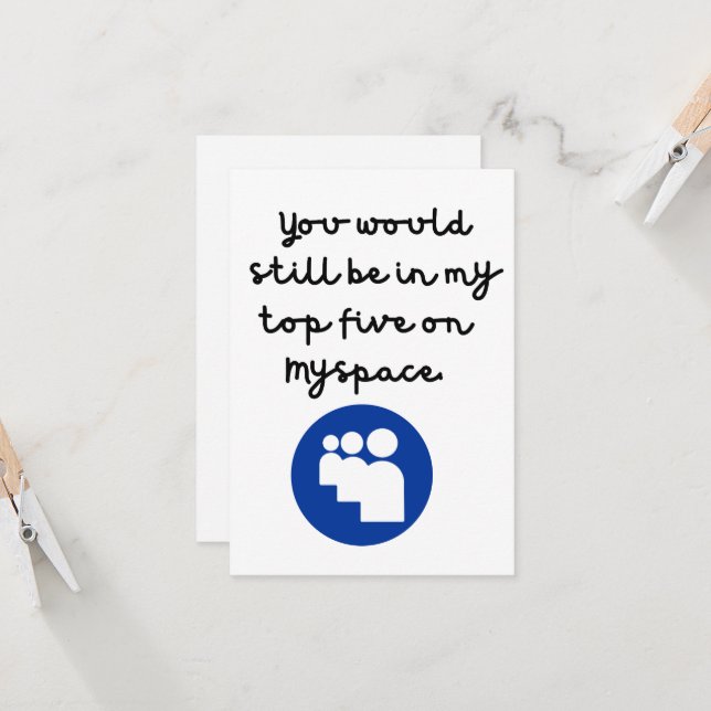 Cartão Amizade/Cartão de Aniversário do MeuEspaço Nostálg (Frente/Verso In Situ)