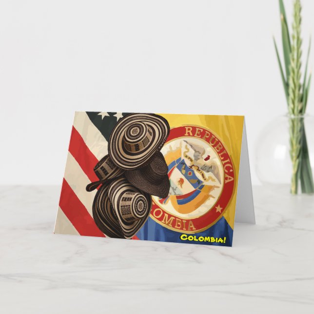 Cartão Amizade colombiana (Frente)