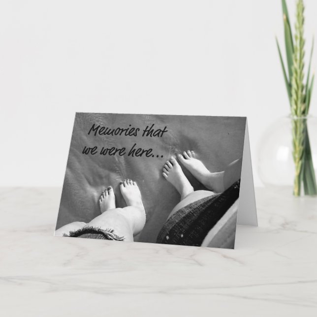 Cartão Amizade da praia (Frente)